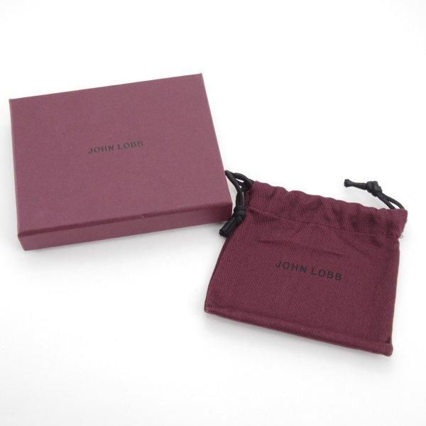 未使用★ジョンロブ 名刺入れ【★ヨーロッパ向け名刺サイズのビジネスカードホルダー】カードケース/黒/メンズ/JOHN LOBB★l410