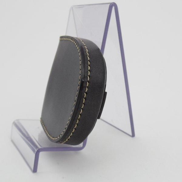 ほぼ未使用★万双【定価￥9,680-★ブライドルレザー仕様/コインケース/馬蹄型】小銭入れ/レザー/本革/黒/メンズ★l411