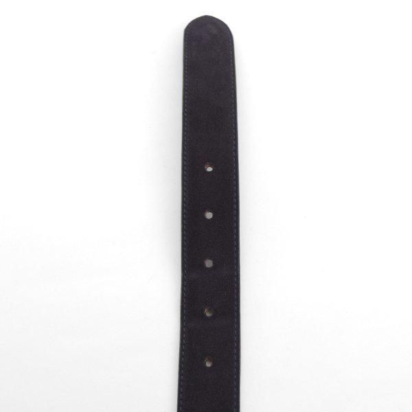 極上★エドワードグリーン フリーサイズ（サイズ調整可能）【★ベルト/スエード/紺】メンズ/革/レザー/EDWARD GREEN★l412