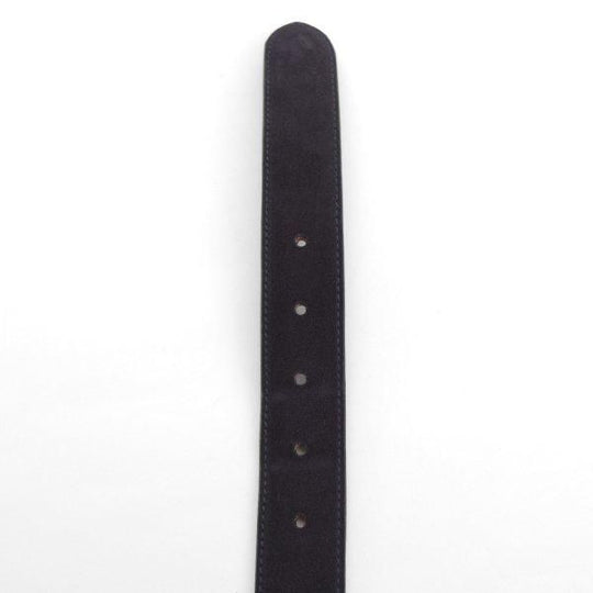 極上★エドワードグリーン フリーサイズ（サイズ調整可能）【★ベルト/スエード/紺】メンズ/革/レザー/EDWARD GREEN★l412