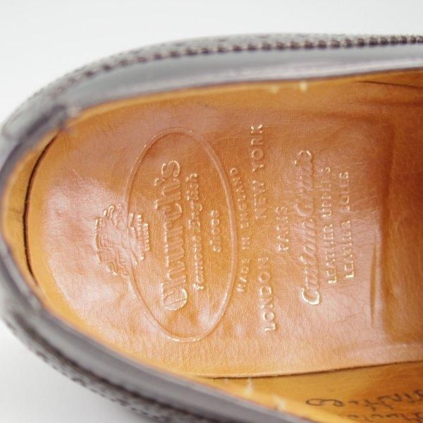 ★チャーチ 75F/UK7.5【旧チャーチ★ブックバインダーカーフ/Stafford】3都市ロゴ/69Rラスト/キルトモンク/黒/メンズ/Church's★l417