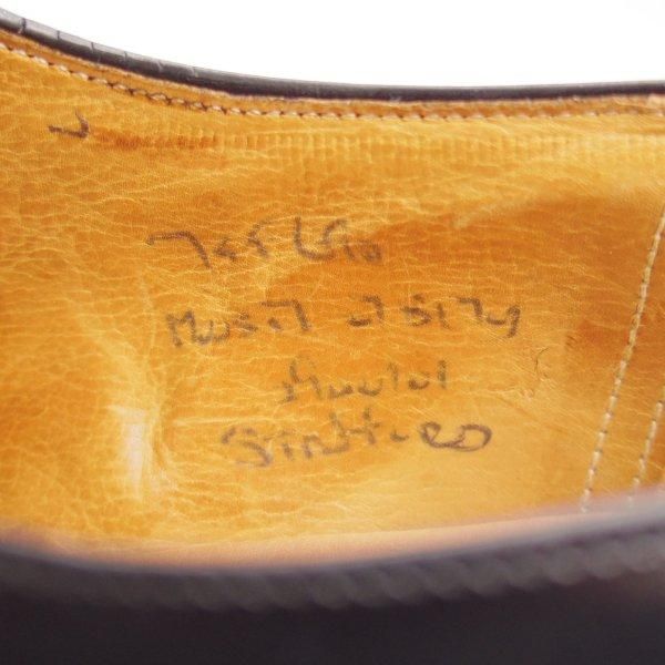 ★チャーチ 75F/UK7.5【旧チャーチ★ブックバインダーカーフ/Stafford】3都市ロゴ/69Rラスト/キルトモンク/黒/メンズ/Church's★l417