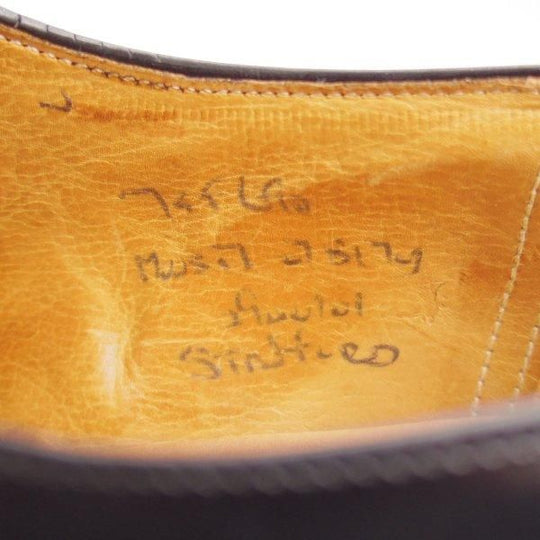 ★チャーチ 75F/UK7.5【旧チャーチ★ブックバインダーカーフ/Stafford】3都市ロゴ/69Rラスト/キルトモンク/黒/メンズ/Church's★l417