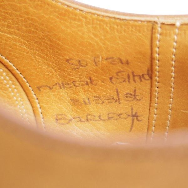 極上★チャーチ 80F/UK8【旧チャーチ★Barcroft/バークロフト】84ラスト/3都市ロゴ/パンチドキャップトゥ/ヌバック/茶/Church's★l418