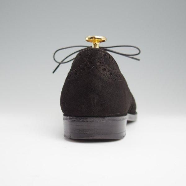 極上★チャーチ 80F/UK8【旧チャーチ★HICKSTEAD/ヒックステッド】84ラスト/3都市ロゴ/フルブローグ/スエード/黒/メンズ/Church's★l420