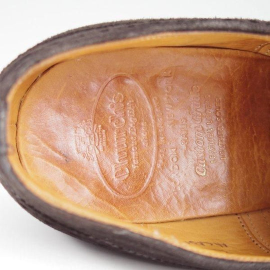 極上★チャーチ 80F/UK8【旧チャーチ★HICKSTEAD/ヒックステッド】84ラスト/3都市ロゴ/フルブローグ/スエード/黒/メンズ/Church's★l420