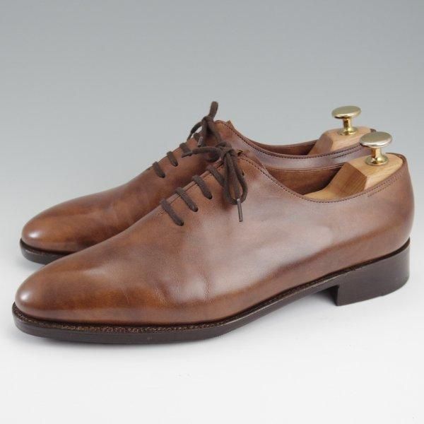 美品★ジョンロブ 6E【定価￥397,100-★プレステージライン/Marldon/7000ラスト】ミュージアムカーフ/ホールカット/茶/JOHN LOBB★l424