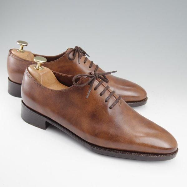 美品★ジョンロブ 6E【定価￥397,100-★プレステージライン/Marldon/7000ラスト】ミュージアムカーフ/ホールカット/茶/JOHN LOBB★l424