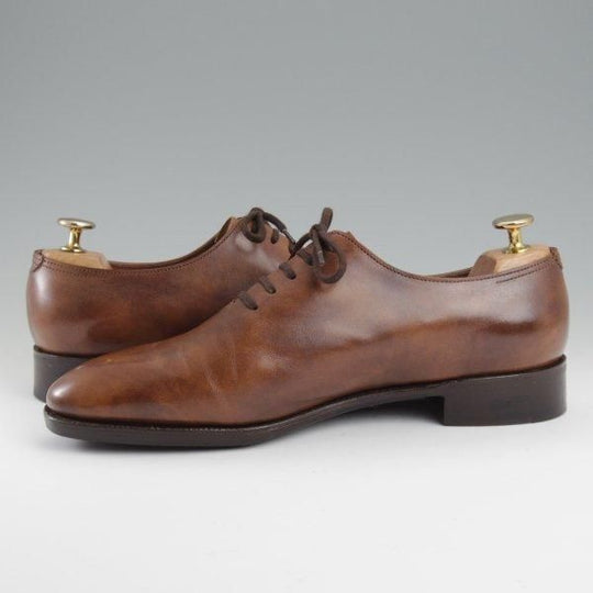 美品★ジョンロブ 6E【定価￥397,100-★プレステージライン/Marldon/7000ラスト】ミュージアムカーフ/ホールカット/茶/JOHN LOBB★l424