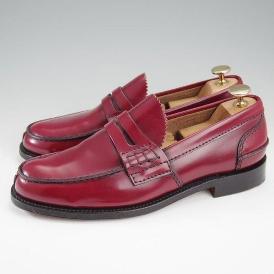 極美品★チャーチ 60G/UK6【定価￥139,700-★コインローファー/TUNBRIDGE】126ラスト/ポリッシュドバインダーカーフ/Church's★l425