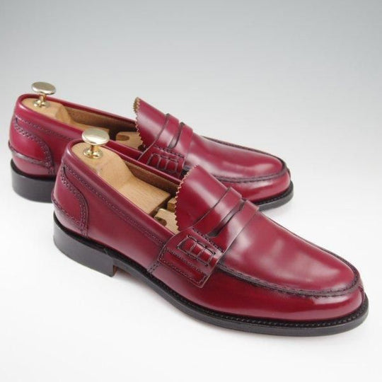 極美品★チャーチ 60G/UK6【定価￥139,700-★コインローファー/TUNBRIDGE】126ラスト/ポリッシュドバインダーカーフ/Church's★l425