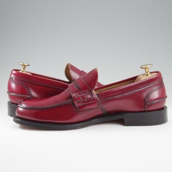 極美品★チャーチ 60G/UK6【定価￥139,700-★コインローファー/TUNBRIDGE】126ラスト/ポリッシュドバインダーカーフ/Church's★l425