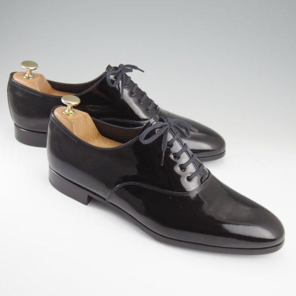 極美品★ジョンロブ 8.5E【貴重★CALISTO/カリスト/8695ラスト】プレーントゥ/パテントレザー/黒/メンズ/JOHN LOBB★l427