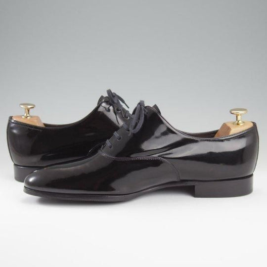 極美品★ジョンロブ 8.5E【貴重★CALISTO/カリスト/8695ラスト】プレーントゥ/パテントレザー/黒/メンズ/JOHN LOBB★l427