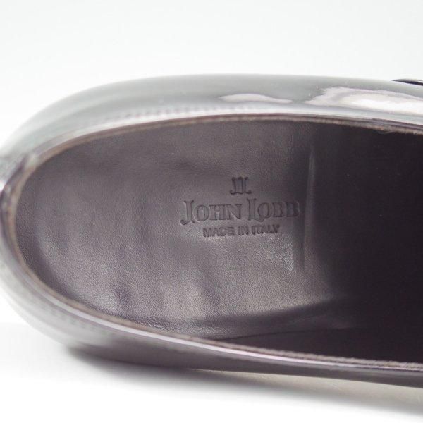 極美品★ジョンロブ 8.5E【貴重★CALISTO/カリスト/8695ラスト】プレーントゥ/パテントレザー/黒/メンズ/JOHN LOBB★l427