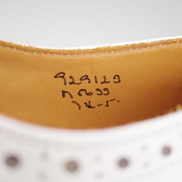 未使用★トリッカーズ SIZE 7.5【定価￥121,000-★BOURTON/バートン】M5633/カントリーシューズ/白/ホワイト/メンズ/Tricker's★l429