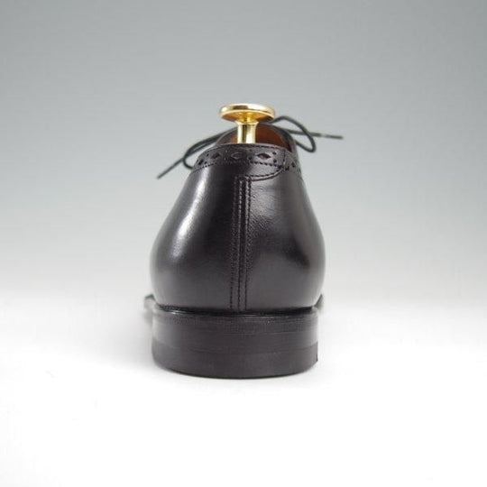 未使用★(伊)サントーニ SIZE 7.5【貴重★CLASSICOライン/クォーターブローグ】カーフ/黒/メンズ/Santoni★l430