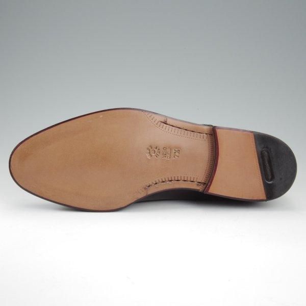 未使用★(伊)サントーニ SIZE 7.5【貴重★CLASSICOライン/クォーターブローグ】カーフ/黒/メンズ/Santoni★l430