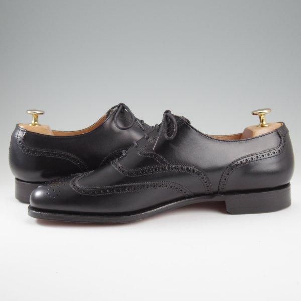 未使用★クロケット&ジョーンズ UK8.5/US9D【貴重★ブルックスブラザーズ別注/Peal&co】フルブローグ/カーフ/黒/Crockett&Jones★l431