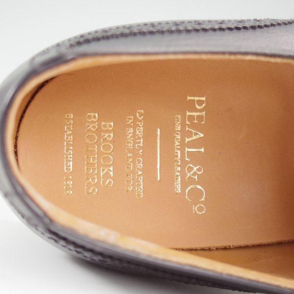 未使用★クロケット&ジョーンズ UK8.5/US9D【貴重★ブルックスブラザーズ別注/Peal&co】フルブローグ/カーフ/黒/Crockett&Jones★l431