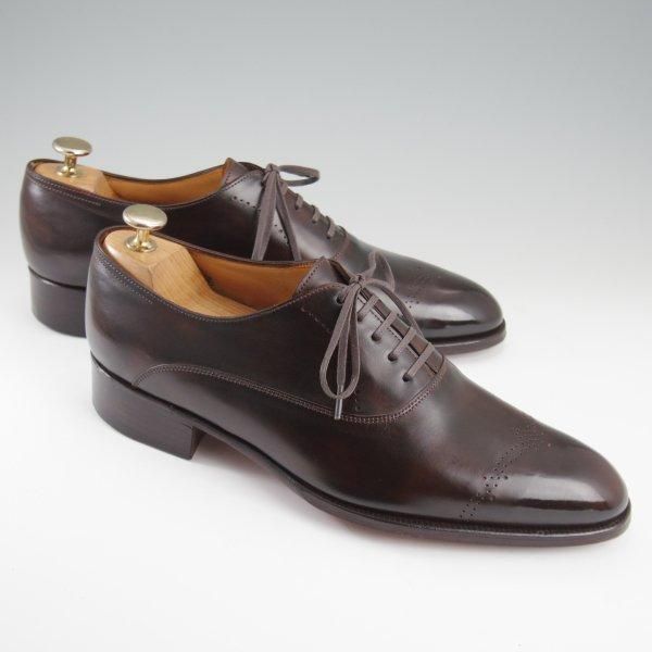 極美品★ジョンロブ 7E【ミュージアムカーフ風パティーヌ★ASCOT/オックスフォードシューズ】1105ラスト/濃茶/メンズ/JOHN LOBB★l433