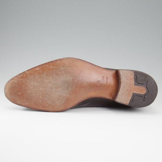 極美品★ジョンロブ 7E【ミュージアムカーフ風パティーヌ★ASCOT/オックスフォードシューズ】1105ラスト/濃茶/メンズ/JOHN LOBB★l433