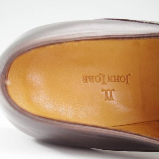 極美品★ジョンロブ 7E【ミュージアムカーフ風パティーヌ★ASCOT/オックスフォードシューズ】1105ラスト/濃茶/メンズ/JOHN LOBB★l433