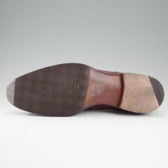 極上★(英)ガジアーノ&ガーリング 8F【貴重★EG/ドーバー似寄りモデル/純正ツリー付】STAMFORD/ハッチグレイン/Uチップ/タン/茶★l434