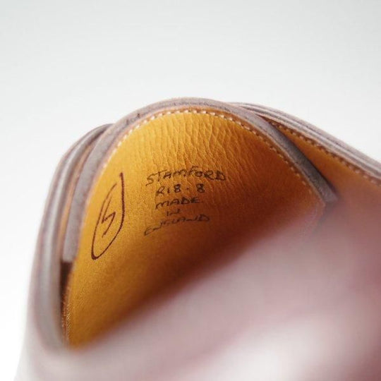 極上★(英)ガジアーノ&ガーリング 8F【貴重★EG/ドーバー似寄りモデル/純正ツリー付】STAMFORD/ハッチグレイン/Uチップ/タン/茶★l434