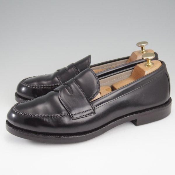 ほぼ未使用★オールデン 7.5E【現行定価18万円程度★コードバン仕様/9989】ヴァンラスト/コインローファー/黒/メンズ/ALDEN★l435