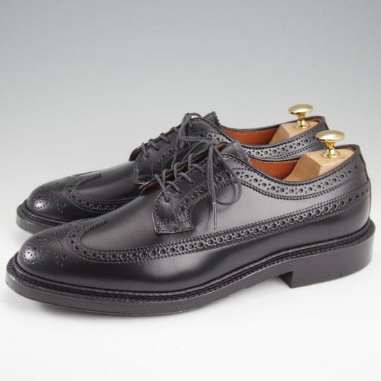 未使用★オールデン 7.5E【定価￥187,000-★コードバン仕様/バリーラスト/9751】ロングウイング/黒/メンズ/ALDEN★l437