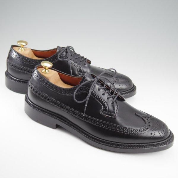 未使用★オールデン 7.5E【定価￥187,000-★コードバン仕様/バリーラスト/9751】ロングウイング/黒/メンズ/ALDEN★l437