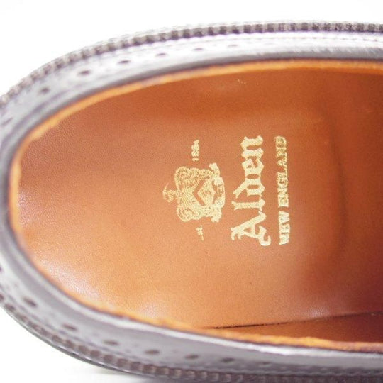 未使用★オールデン 7.5E【定価￥187,000-★コードバン仕様/バリーラスト/9751】ロングウイング/黒/メンズ/ALDEN★l437