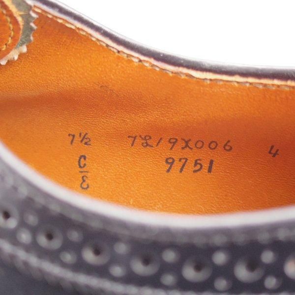 未使用★オールデン 7.5E【定価￥187,000-★コードバン仕様/バリーラスト/9751】ロングウイング/黒/メンズ/ALDEN★l437