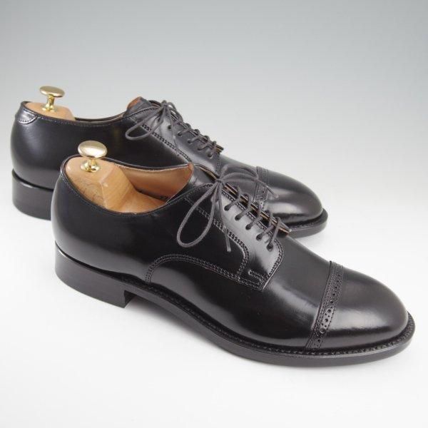 未使用★オールデン 8D【定価￥182,600-★コードバン仕様/モディファイドラスト/56251】パンチドキャップトゥ/黒/メンズ/ALDEN★l438