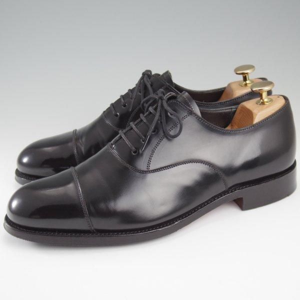 美品★(英)グレンソン 6.5F【上級★G-ONEライン/G1/ストレートチップ】ポリッシュレザー/黒/メンズ/GRENSON★l445