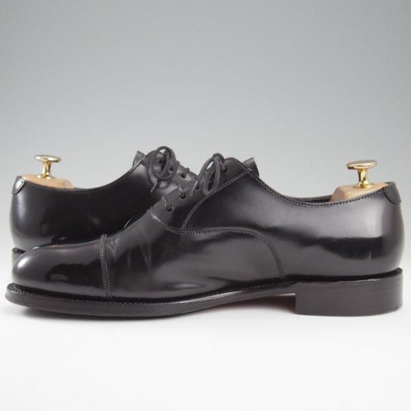 美品★(英)グレンソン 6.5F【上級★G-ONEライン/G1/ストレートチップ】ポリッシュレザー/黒/メンズ/GRENSON★l445