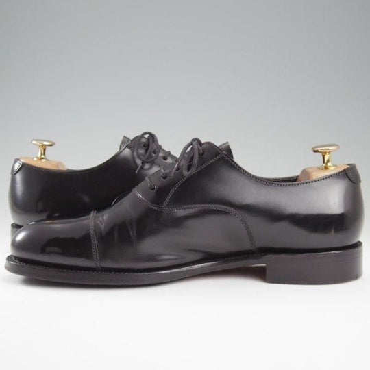 美品★(英)グレンソン 6.5F【上級★G-ONEライン/G1/ストレートチップ】ポリッシュレザー/黒/メンズ/GRENSON★l445
