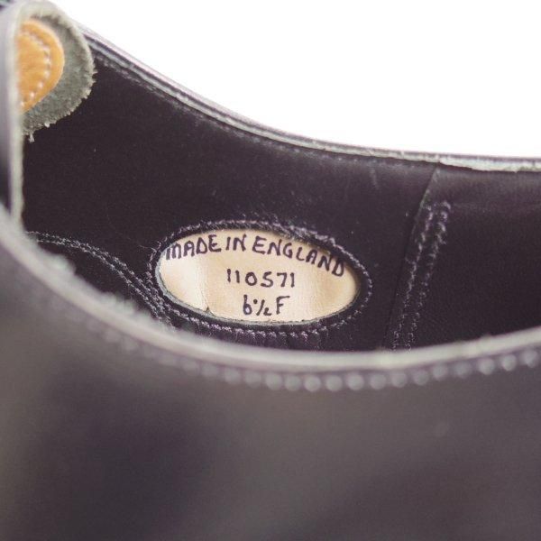 美品★(英)グレンソン 6.5F【上級★G-ONEライン/G1/ストレートチップ】ポリッシュレザー/黒/メンズ/GRENSON★l445