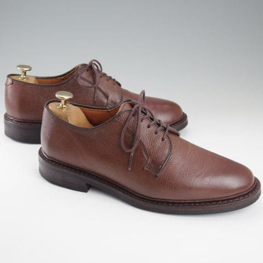極美品★(米)アレンエドモンズ 7E【モデル定価￥85,800-★ダイナイトソール仕様/Leeds 2.0/プレーントゥ】茶/メンズ/ALLEN EDMONDS★l448
