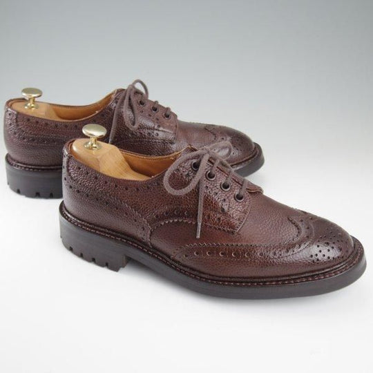 極上★トリッカーズ SIZE 7【定価￥121,000-★BOURTON/コマンドソール】バートン/フルブローグ/カントリーシューズ/濃茶/Tricker's★l450