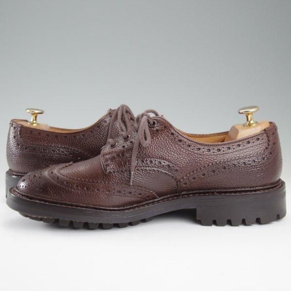 極上★トリッカーズ SIZE 7【定価￥121,000-★BOURTON/コマンドソール】バートン/フルブローグ/カントリーシューズ/濃茶/Tricker's★l450