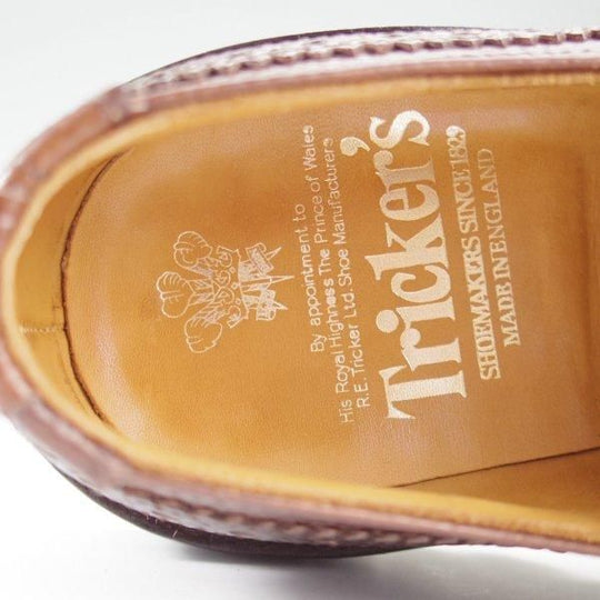 極上★トリッカーズ SIZE 7【定価￥121,000-★BOURTON/コマンドソール】バートン/フルブローグ/カントリーシューズ/濃茶/Tricker's★l450