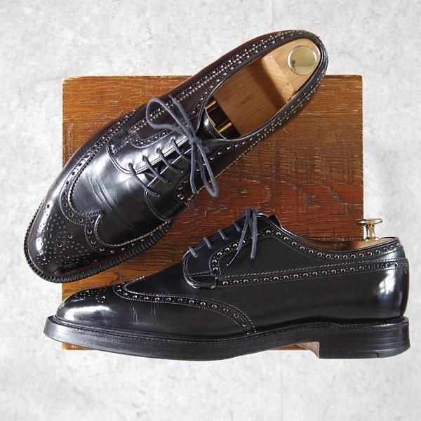 ★チャーチ 85F/UK8.5【旧チャーチ★ブックバインダーカーフ/GRAFTON/73ラスト】グラフトン/フルブローグ/黒/メンズ/Church's★l451