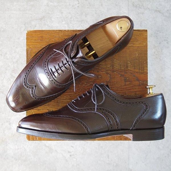 極上★クロケット&ジョーンズ 9E【ハンドグレードライン★HAMPTON 2/ハンプトン】367ラスト/フルブローグ/濃茶/Crockett&Jones★l455