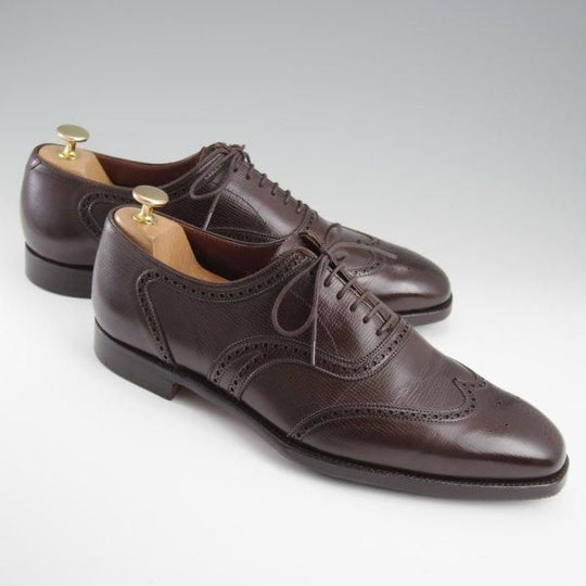 極上★クロケット&ジョーンズ 9E【ハンドグレードライン★HAMPTON 2/ハンプトン】367ラスト/フルブローグ/濃茶/Crockett&Jones★l455