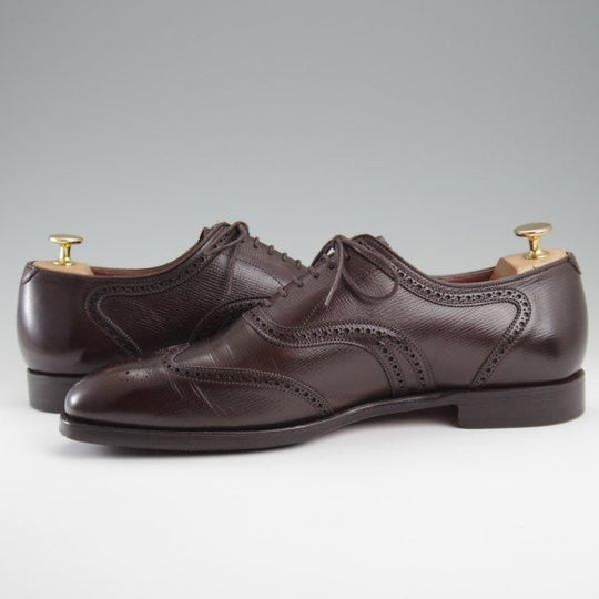 極上★クロケット&ジョーンズ 9E【ハンドグレードライン★HAMPTON 2/ハンプトン】367ラスト/フルブローグ/濃茶/Crockett&Jones★l455