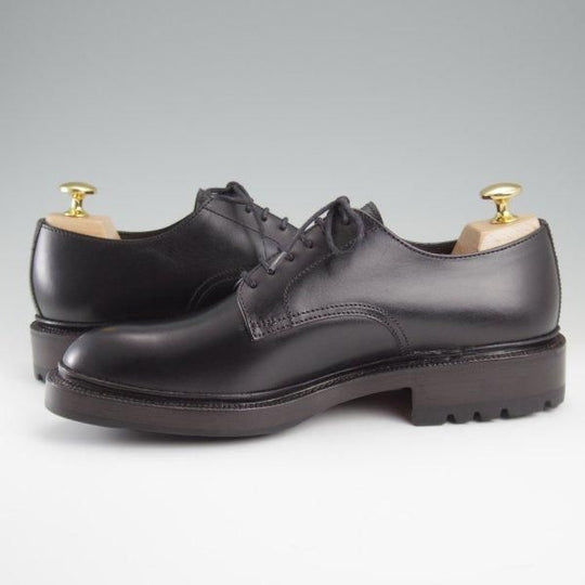 未使用★(スペイン製)カルミナ SIZE 5.5【定価￥83,600-★プレーントゥ/80501】CALVIAラスト/カーフ/黒/メンズ/CARMINA★l456