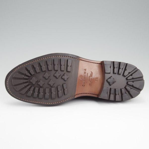 未使用★(スペイン製)カルミナ SIZE 5.5【定価￥83,600-★プレーントゥ/80501】CALVIAラスト/カーフ/黒/メンズ/CARMINA★l456