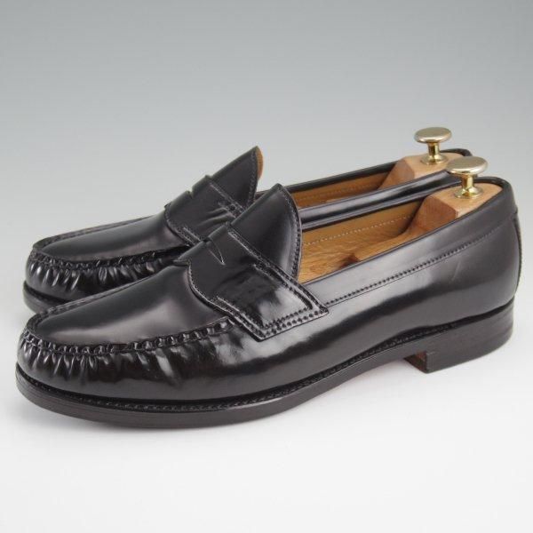 ★リーガル 25.5EE【コードバン仕様★イーストコースト・コレクション】コインローファー/黒/EAST COAST COLLECTION/REGAL★l458